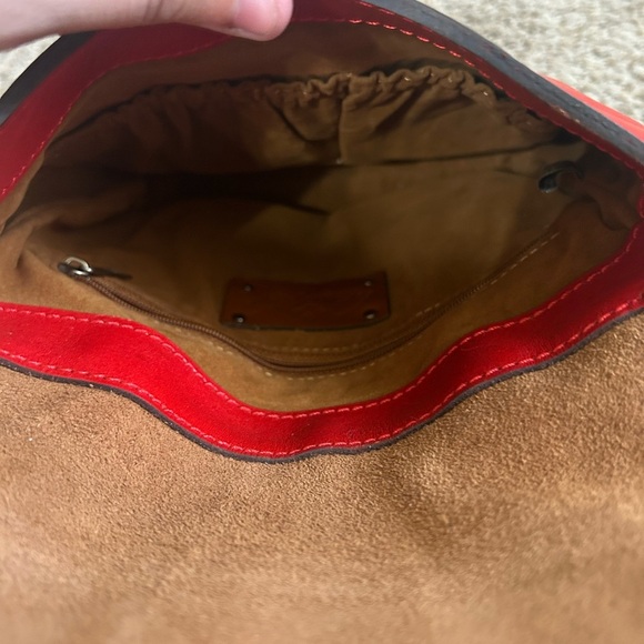 Patricia Nash Vatoni Convertible Leather Backpack Red Women's Travel Handbag - Picture 5 of 13